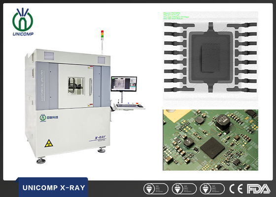 Unicomp 오프라인 고 침투 마이크로 포커스 130kV 엑스레이 기계 AX9100 SMT PCBA CPU IC 납땜 품질 검사