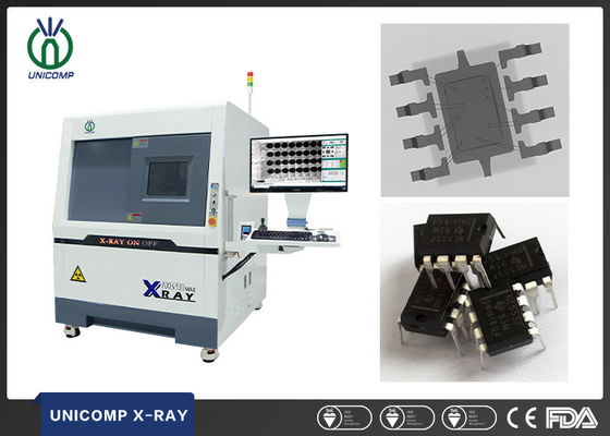 깨진 결함 테스트를 쓰는 IC 배선을 위한 유니컴프 AX8200Max  90 킬로볼트 5 um X-레이 기계