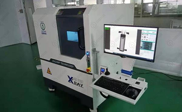 에 대한 최신 회사 뉴스 E-capacitor 공장에 설치된 AX7900 Close Tube X-ray  1