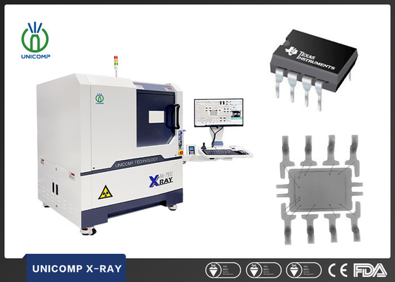 AX7900 Unicomp 엑스레이 기계 SMT BGA QFN IC 검사를 위한 5개 미크론 초점 반점 닫히는 관