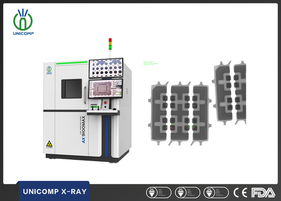 IC 곡선 측정 UNICOMP AX9100MAX 엑스레이 기계 84μm 픽셀 크기와 60° 기울기 각도