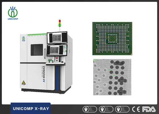 전자 보드 2D 및 2.5D X선 기계 AX9100MAX 360도 회전 테이블과 함께 BGA&amp;PCB