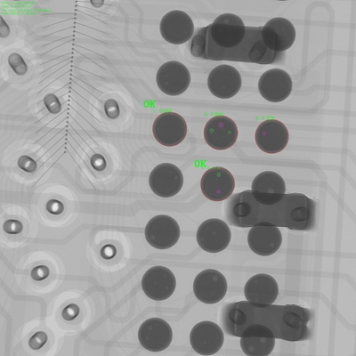 고 사양 전자 보드 2D 및 2.5D X-Ray 기계 Unicomp AX9100MAX 360도 회전 테이블과 함께 BGA 및 PCB 검사를 위해