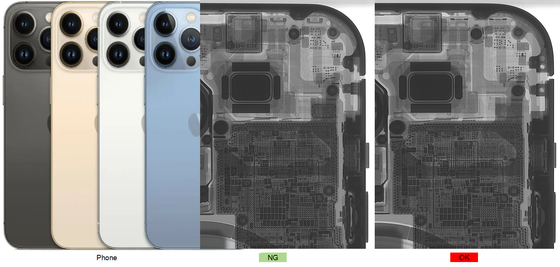 CNC 프로그래밍 가능한 자동 검사 전자 엑스레이 기계 Unicomp AX7900 기울기 각도 60°로 사용 된 전화 검사