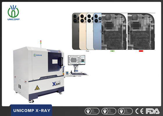 SMT PCB 엑스레이 기계 고해상도 미크론 포커스 스팟 크기 유니컴 AX7900 휴대 전화 내부 품질 및 균열 검사