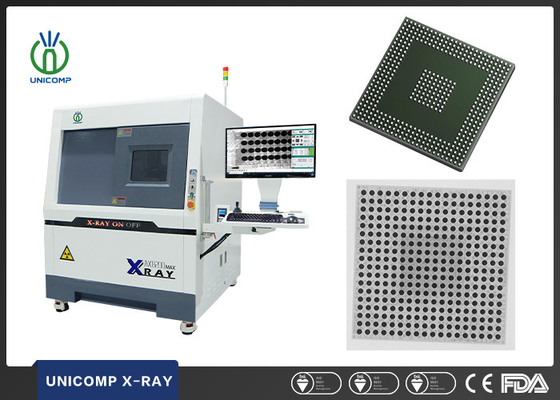 PCBA BGA QFN을 위한 Unicomp AX8200MAX 2.5D 엑스레이 기계 자동 측정