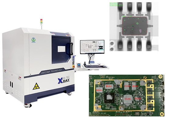 IC 및 BGA 납땜 공을 위한 90kV 오프라인 PCB 엑스레이 기계 Unicomp AX7900